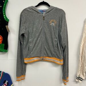 Y2K Babygirl velour track jacket